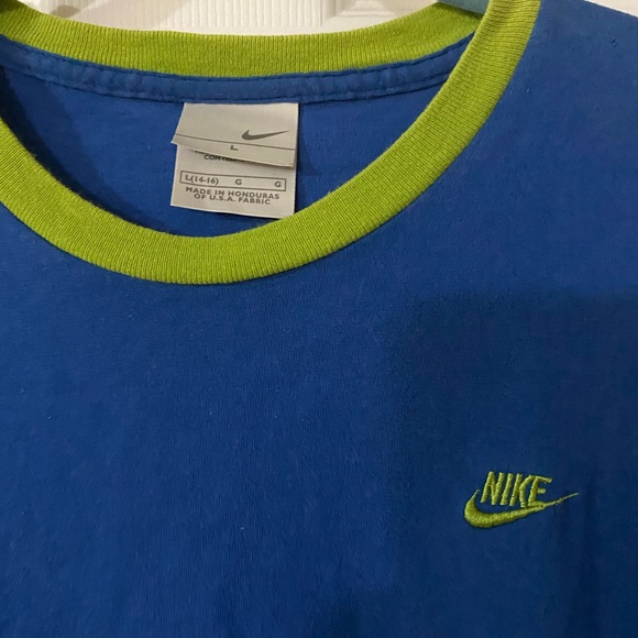 Nike ringer style T-shirt Youth Large  14-16 - Picture 2 of 4
